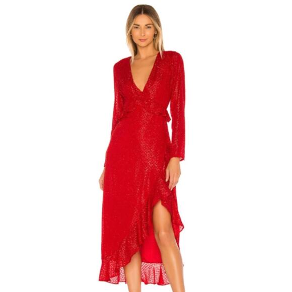 House of Harlow 1960 x REVOLVE Justina in Red NWT Size Small - Picture 1 of 3